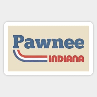 Pawnee, Indiana // Vintage Aesthetic Design Magnet